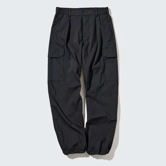 NWT Uniqlo women's black easy cargo pants XL - Picture 1 of 6